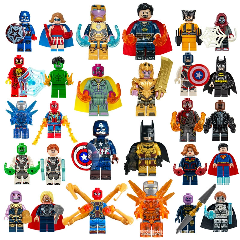 Трансграничные 8 супергероев ниндзя едят курицу пиксель мир