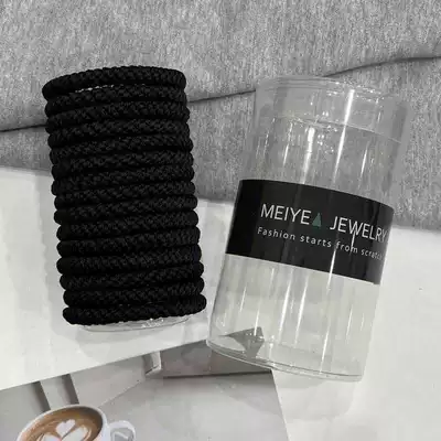 Saç üçün rezinlər Ring Women's Hair Tie Rubber - pure-black-15-barrels