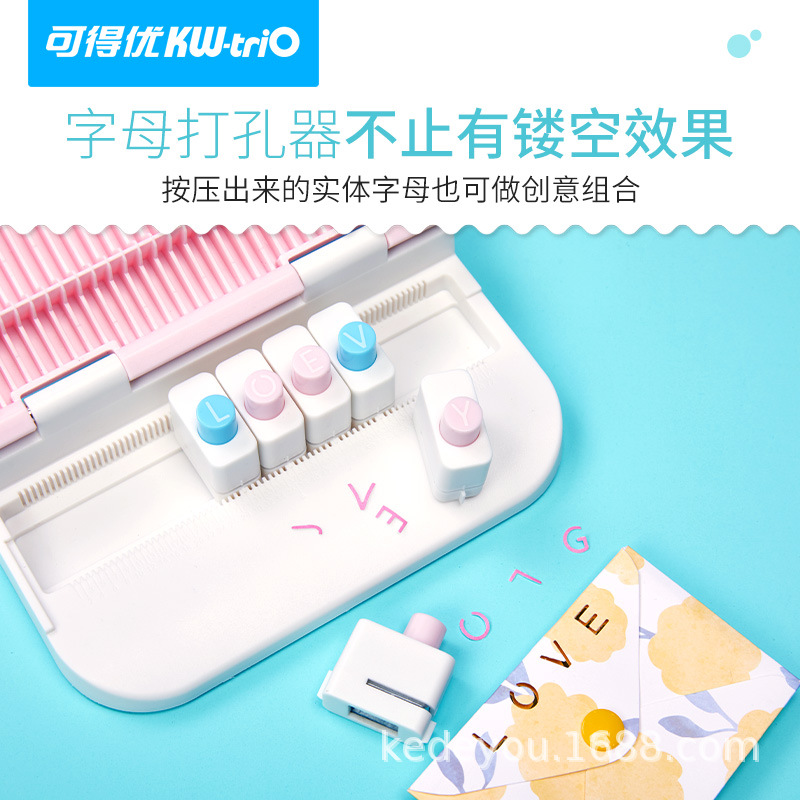 Disponible YJI-ZM letra emblema diy tarjeta de felicitación manual 26 letras de mano letra punch printer