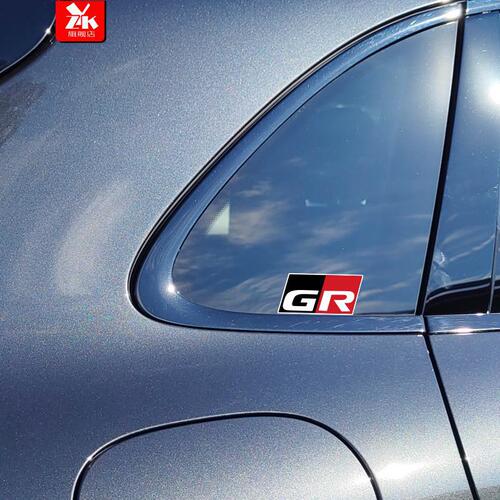 Applicable to Toyota high-performance GR department modified decoration personalized car window and rear spoiler scratch cover GAZOO