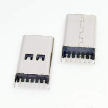 USB TYPE-C 6PINĸ�� 180��ֱ��DIP/��ʽ�NƬ H=13.0/13.7/15.0