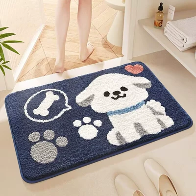 Avtomobil döşəmə paspasları: Floor Mat, Stain-Resistant Foot Mat - dog-hobbies-4060cm-imitation-cashmere