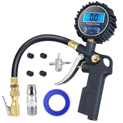 Tire Pressure Gun High-Precision Car Air pressure gauge/tire pressure gauge - japanese-style-tire-pressure-gun-with-hoist-clamp-package