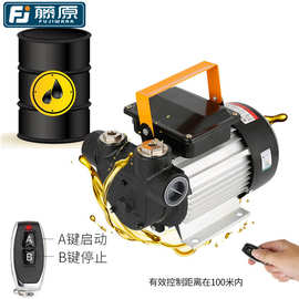 藤原电动抽油泵220v大流量加油机远程遥控柴油泵煤油自吸泵加油泵
