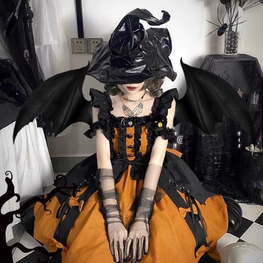 Милое платье, маленький принцессовый костюм, шляпа, Хэллоуин, Lolita Jsk