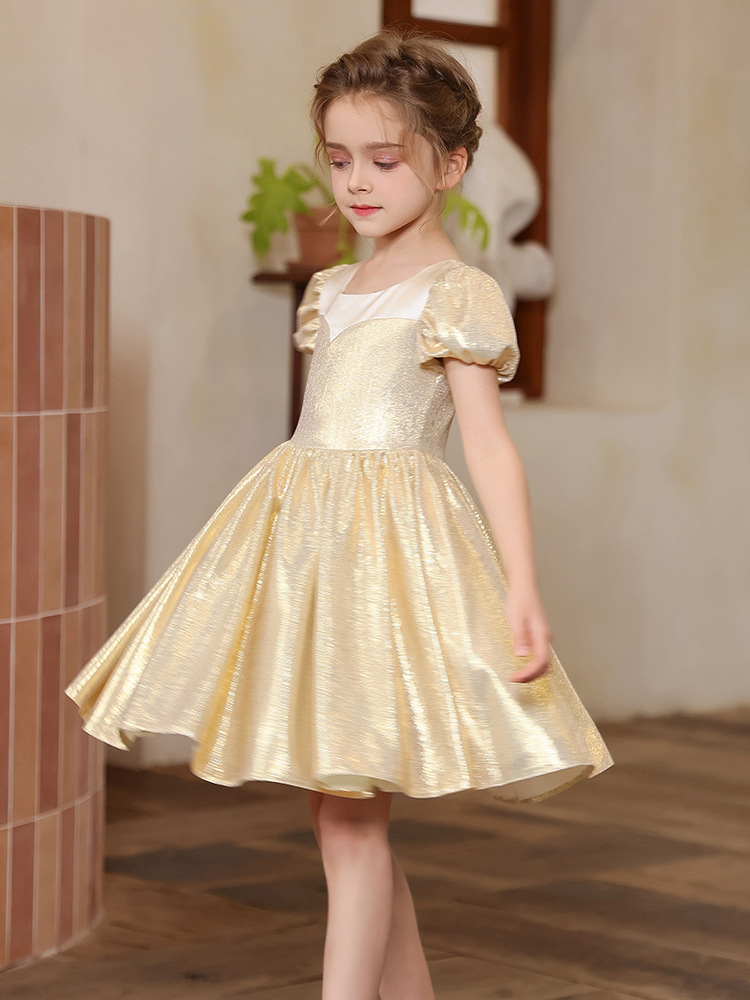 Vestido de niña, vestido de princesa de estilo occidental, niña, cumpleaños, niña, niña, niña de las flores, anfitrión de la boda, vestido de interpretación de piano, vestido
