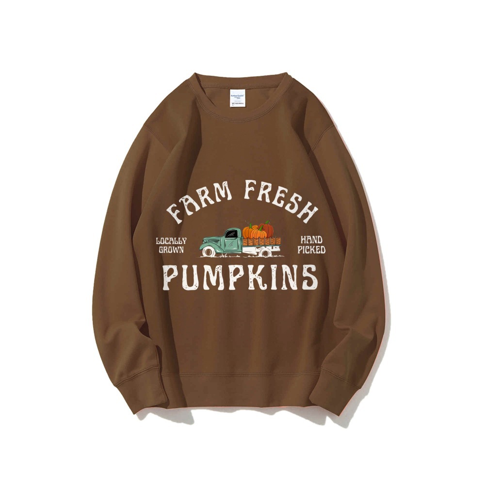 Granja Pumpkin Sweatshirt Fall Crewneck Sweatshirt Pumpk