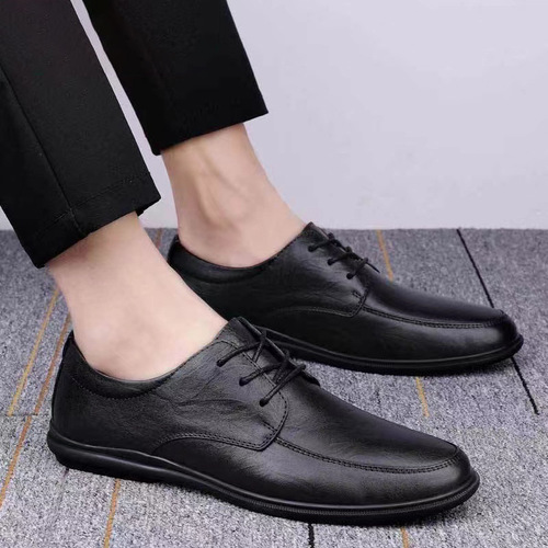Men's business casual shoes, lace-up all-season shoes, soft-soled driving shoes, super-mobile professional work shoes, men's shoes, leather shoes, men's shoes