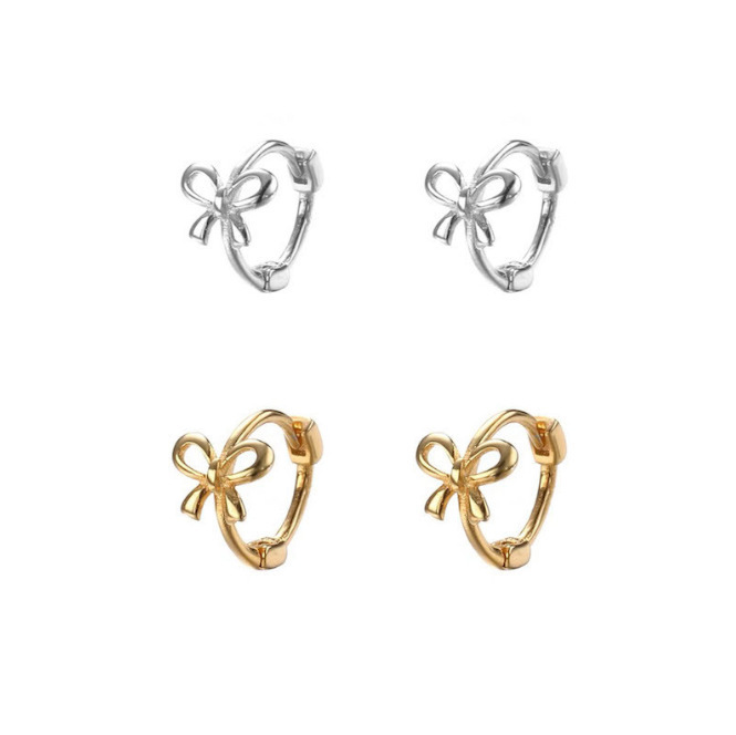 Exquisite Bow Mini Earrings, Cute Niche Design, High-End Earrings, Versatile Light Luxury Earrings