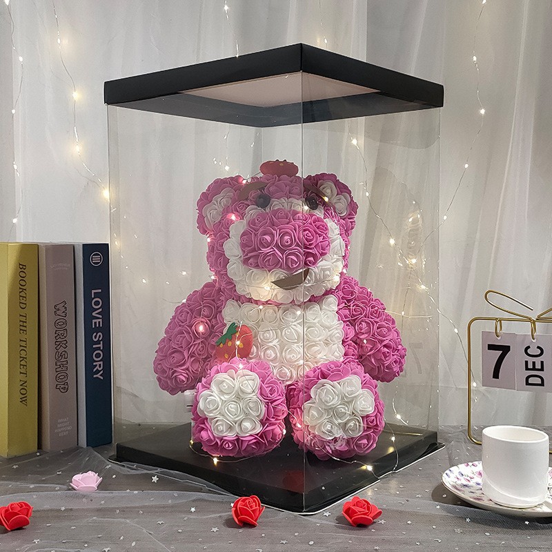 Flor preservada Hello Kitty, regalo de San Valentín, rosa artificial, regalo de cumpleaños, regalo de Navidad