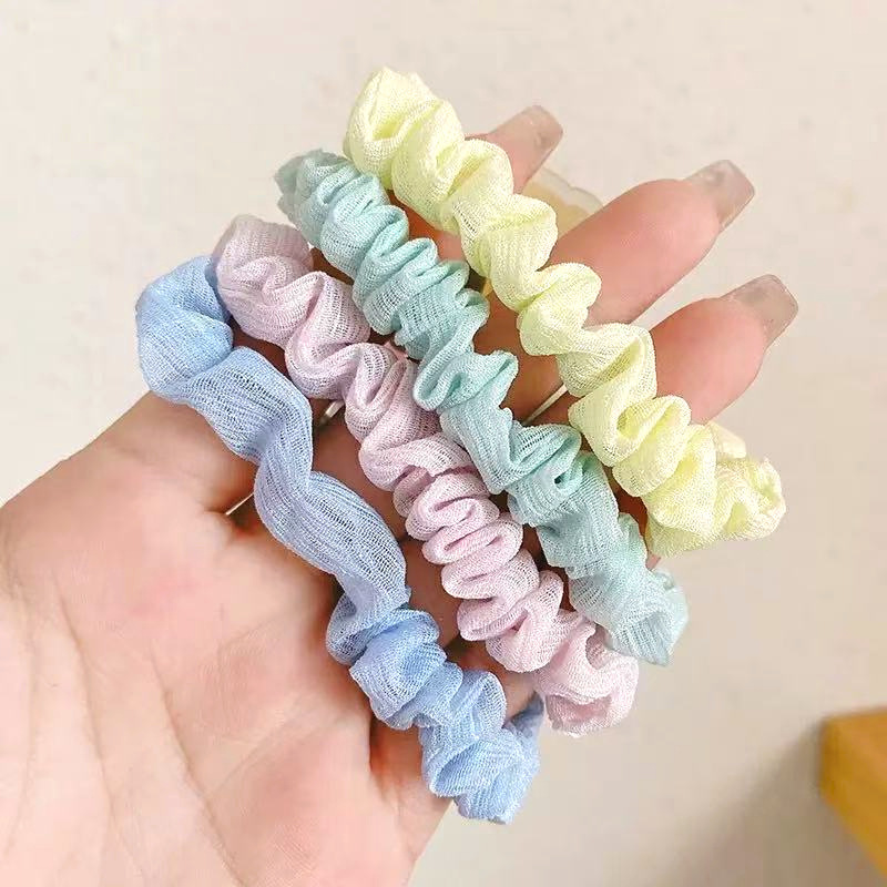 甘い光沢のある小さなヘアゴム、シンプルで伸縮性が高く、キュートな女の子のヘアアクセサリー、キャンディーカラーの万能ヘアゴム|undefined