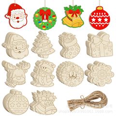 クリスマス木製 DIY 小さなペンダントクリスマスツリー子供 DIY 装飾キー家族楽しいクリエイティブ diy 木製看板