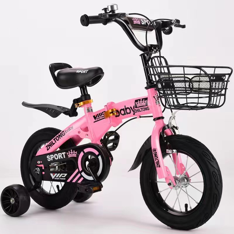 Bicicleta plegable para niños de 3 a 8 años, bicicleta para niños y niñas 12 // 14/16/18 pulgadas, bicicleta para niños