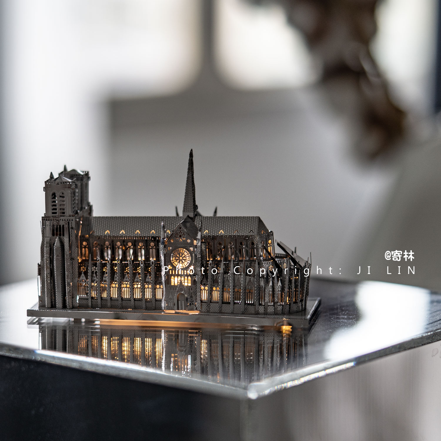 巴黎圣母院 3D立体金属拼图DIY创意摆件高级感玩具送生日礼物
