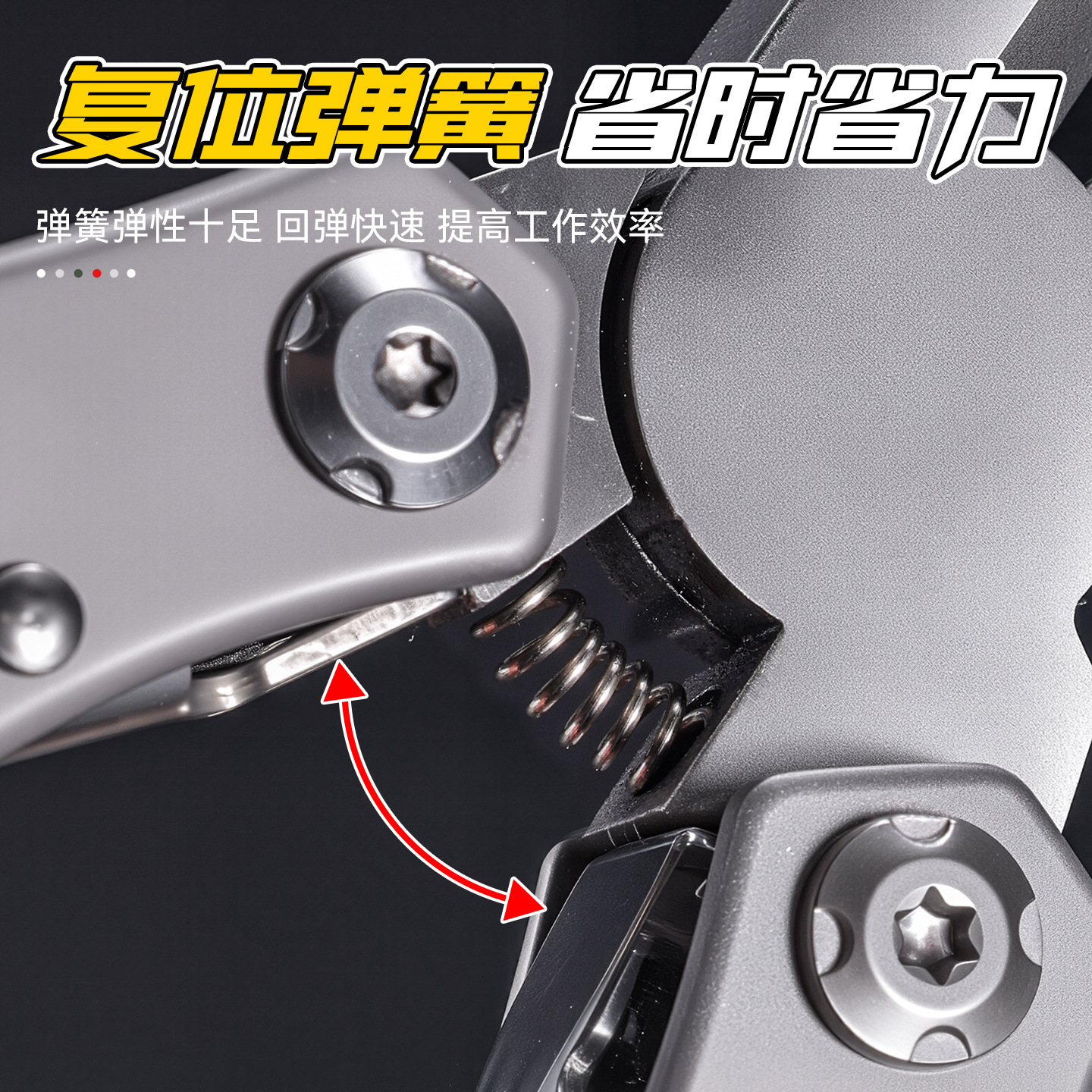 Herramientas portátiles multiusos Cuchillo plegable Alta dureza y afilada Combinación de campamento de montañismo al aire libre Cuchillo plegable multifunción