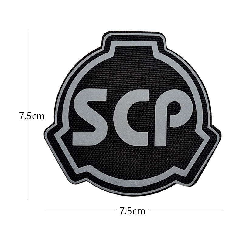 SCP基金会魔术贴章反光背包装饰贴章布贴热转印臂章标志徽章配饰-阿里巴巴