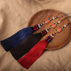 Factory Direct Supply 30cm Long Car Ornament Tassel, Auspicious and Lucky Car Decor Hanging Tassel Pendant