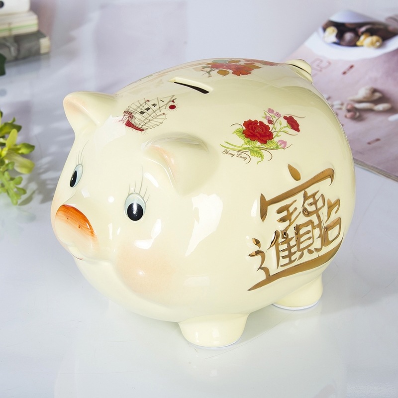 Piggy bank wholesale Large originality a living room ornament Decoration Lucky Pig Piggy bank birthday gift
