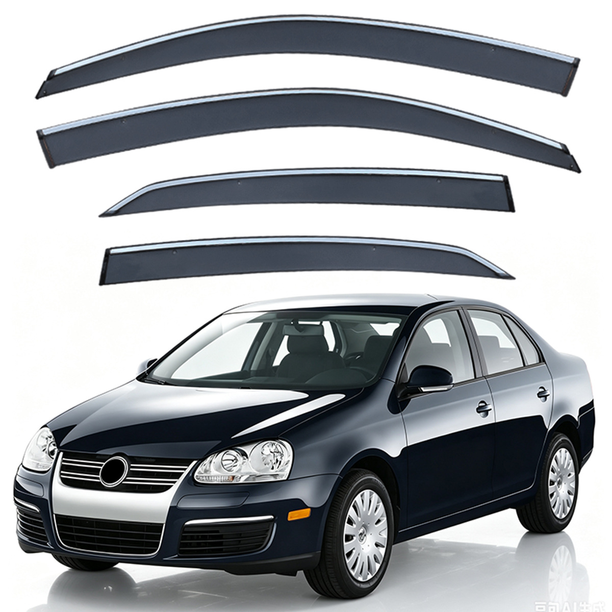 Suitable for Volkswagen VW Bora window visors, providing sun and rain protection [Mexico]