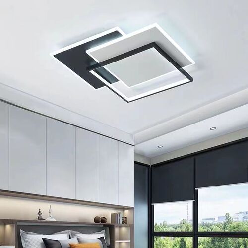 Modern Minimalist Rectangle LED Flush Mount Light for Home Use, Luxury and High-End Manufacturer, Round Bedroom and Dining Room Lights