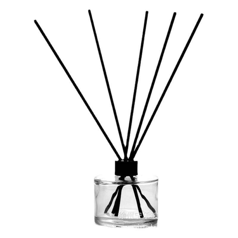 Botella de aromaterapia botella de aromaterapia de vidrio 100mL botella de aromaterapia sin fuego botella de aromaterapia redonda engrosada botella de perfume con tapa de botella de aceite esencial