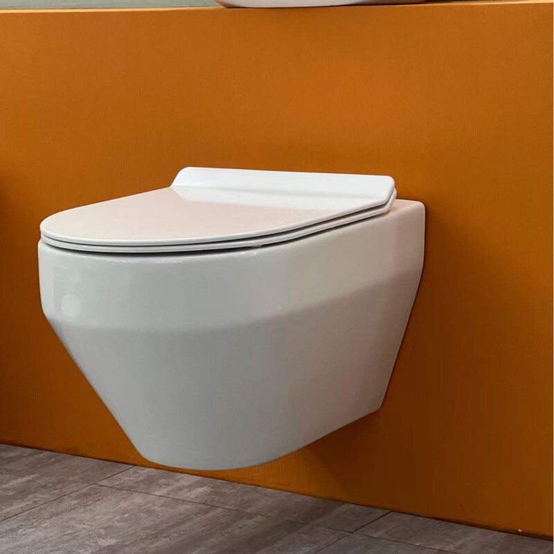 Foreign Trade Hotel Project Wall-Mounted Toilet with Hidden In-Wall Water Tank