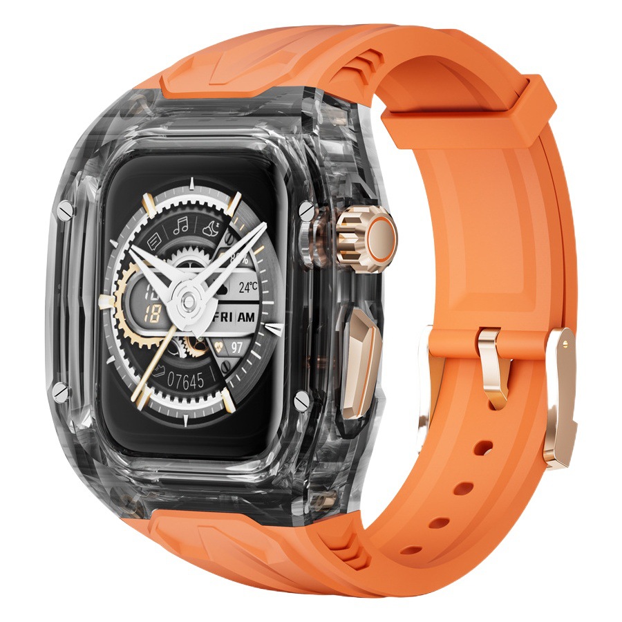 S9/S10 para la Watch4-10 generación de Apple Richard modificado correa de Apple transparente Rambo todo en uno