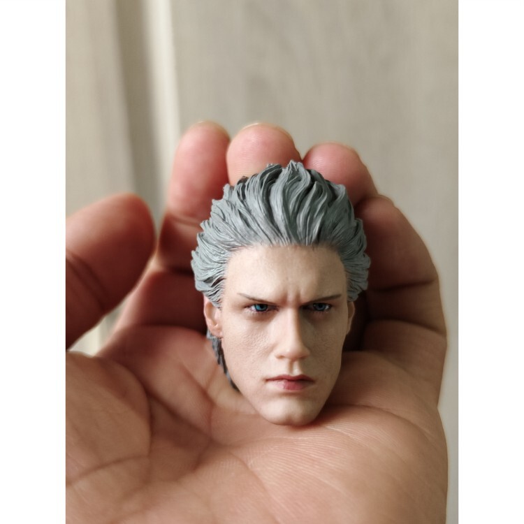 In stock 1/6 Devil May Cry 5 Vergil head sculpt action figure trendy collectible toy In stock 1/6 Devil May Cry 5 Vergil head sculpt action figure trendy collectible toy