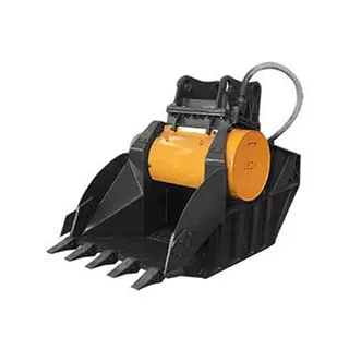 挖掘机破碎斗建筑垃圾粉碎机砂石水泥混凝土碎石斗液压颚式粉碎斗