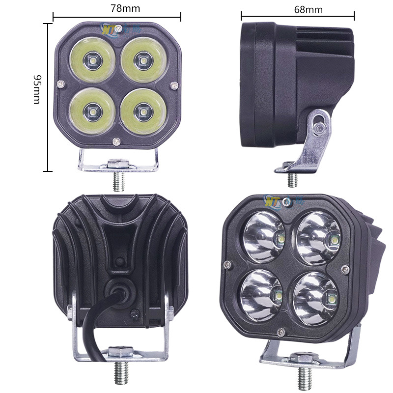 4 lámparas de hoja carcasa de lámpara de automóvil fuera de carretera carcasa de lámpara de automóvil carcasa de lámpara de aluminio de aluminio carcasa de lámpara de luz carcasa de lámpara de automóvil