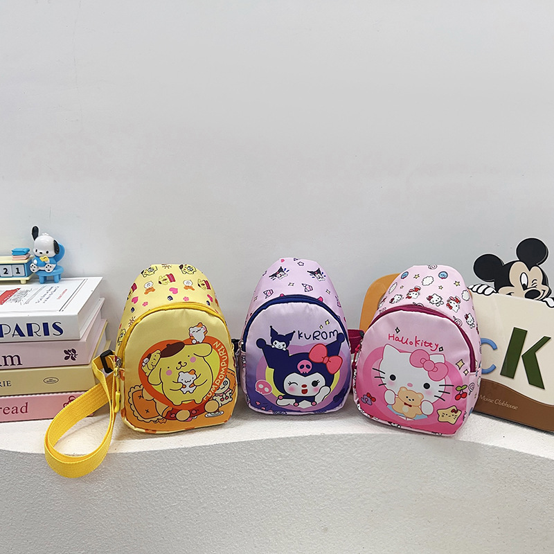 Nuevo bolso de pecho infantil de dibujos animados lindo jardín de infantes mochila de moda para niños mochilas diagonales bocadillos juguetes mochilas