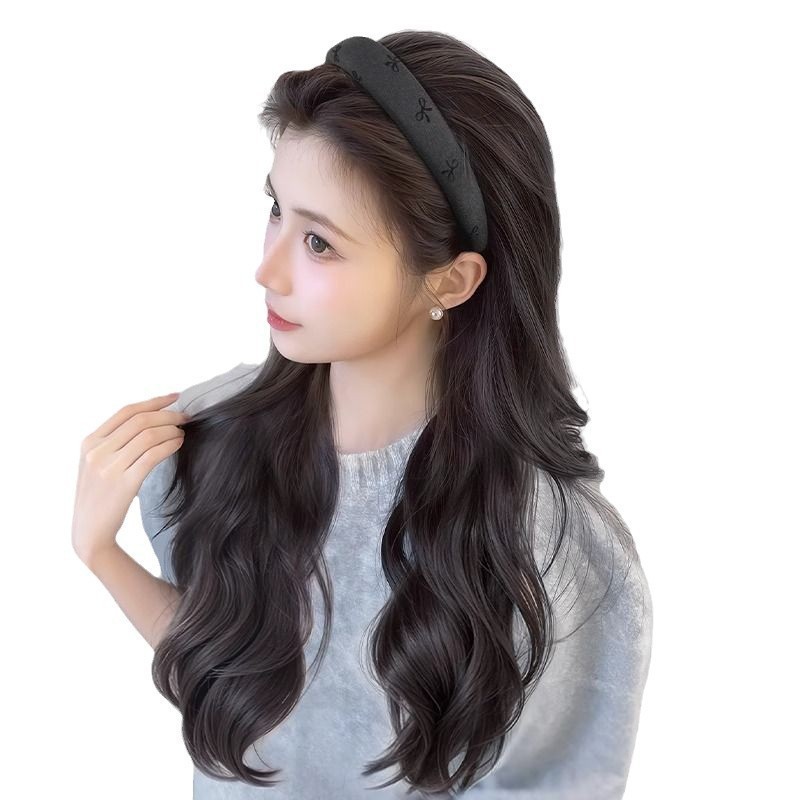 许昌发箍假发秋冬女一体自然卷发全头套高颅顶自然无痕仿真发假发|undefined