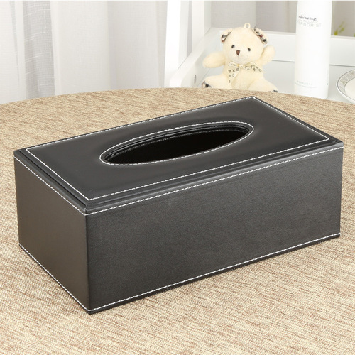 Creative Car PU Paper Towel Box Leather Tissue Box Modern Simple Office Home Daily Necessities Practical Tissue Box