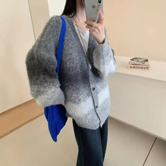 中长款复古法式慵懒风日系上衣设计感小众针织开衫毛衣外套女秋冬