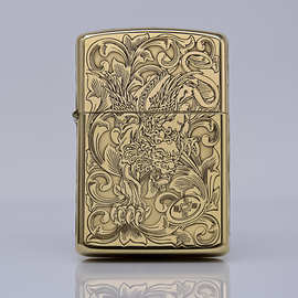 ZORRO佐罗唐草貔貅黄铜煤油打火机五面精雕蚀刻创意精品厂家批发