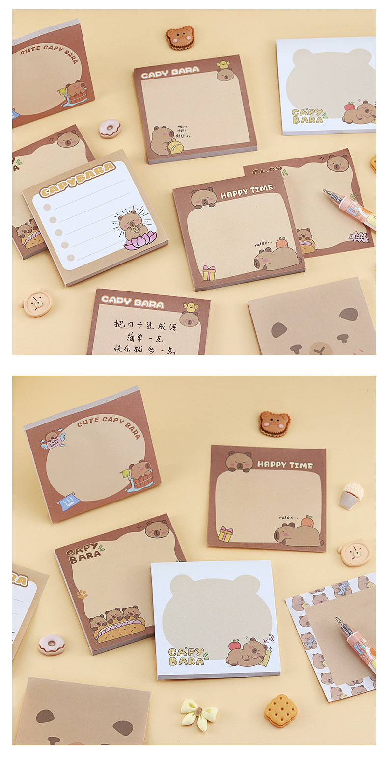 卡通水豚便利贴_12