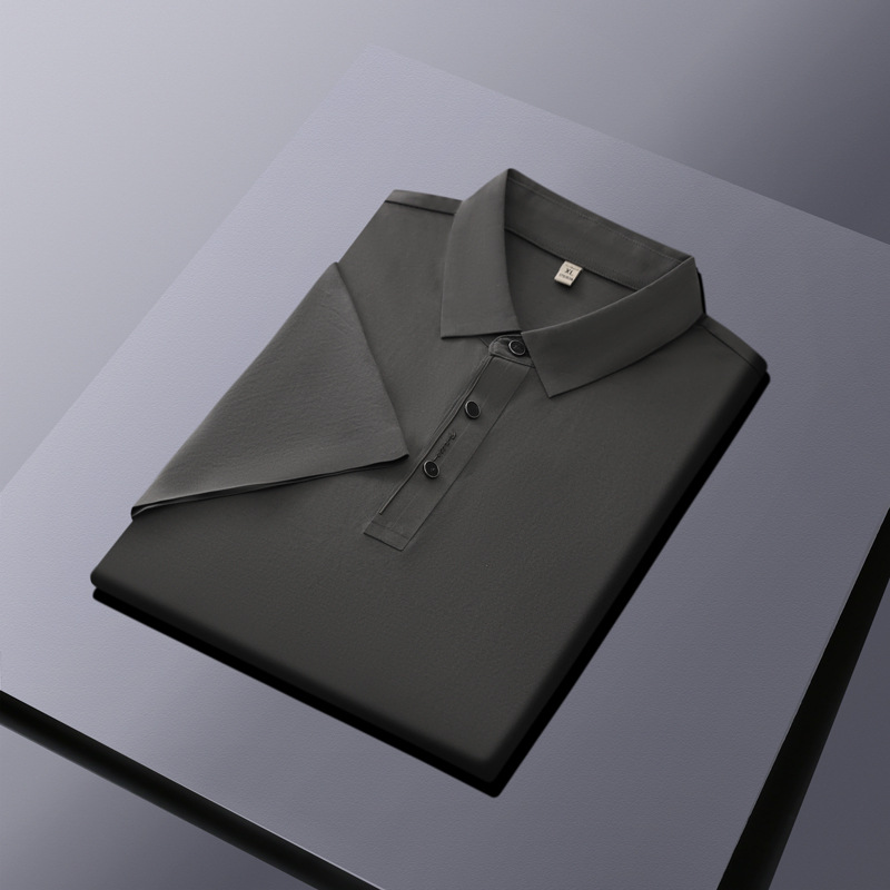 50 amoniaco líquido mercerizado algodón polo camisa personalizada de alta calidad ropa de oficina ropa de trabajo camisa cultural impresión bordada LOGO