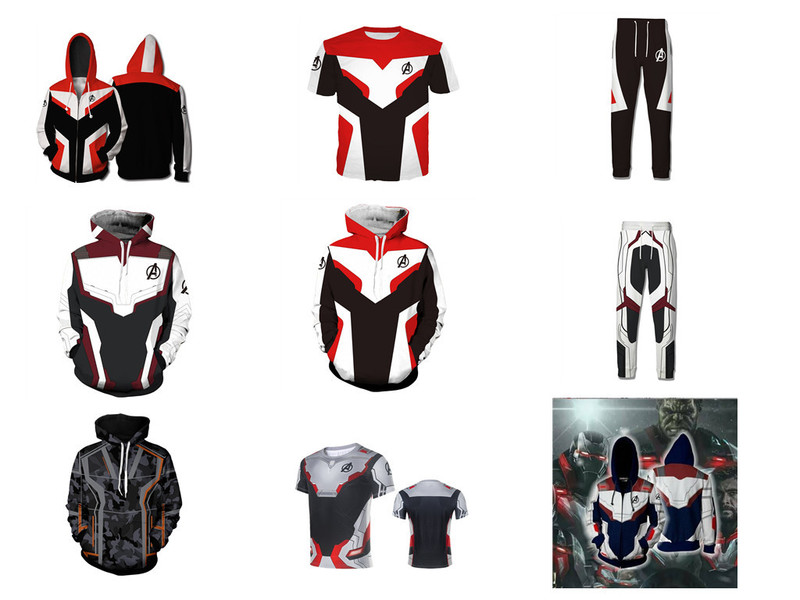 New Marvel iron man Tony Stark 3D printed sweater cosplay anime zipper hooded sweater