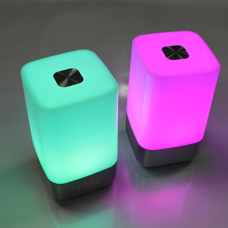 Simulated Sunrise and Sunset Wake-up Light Colorful Atmosphere Light Touch Bedside Lamp Children's Alarm Clock Table Lamp LED Nightlight