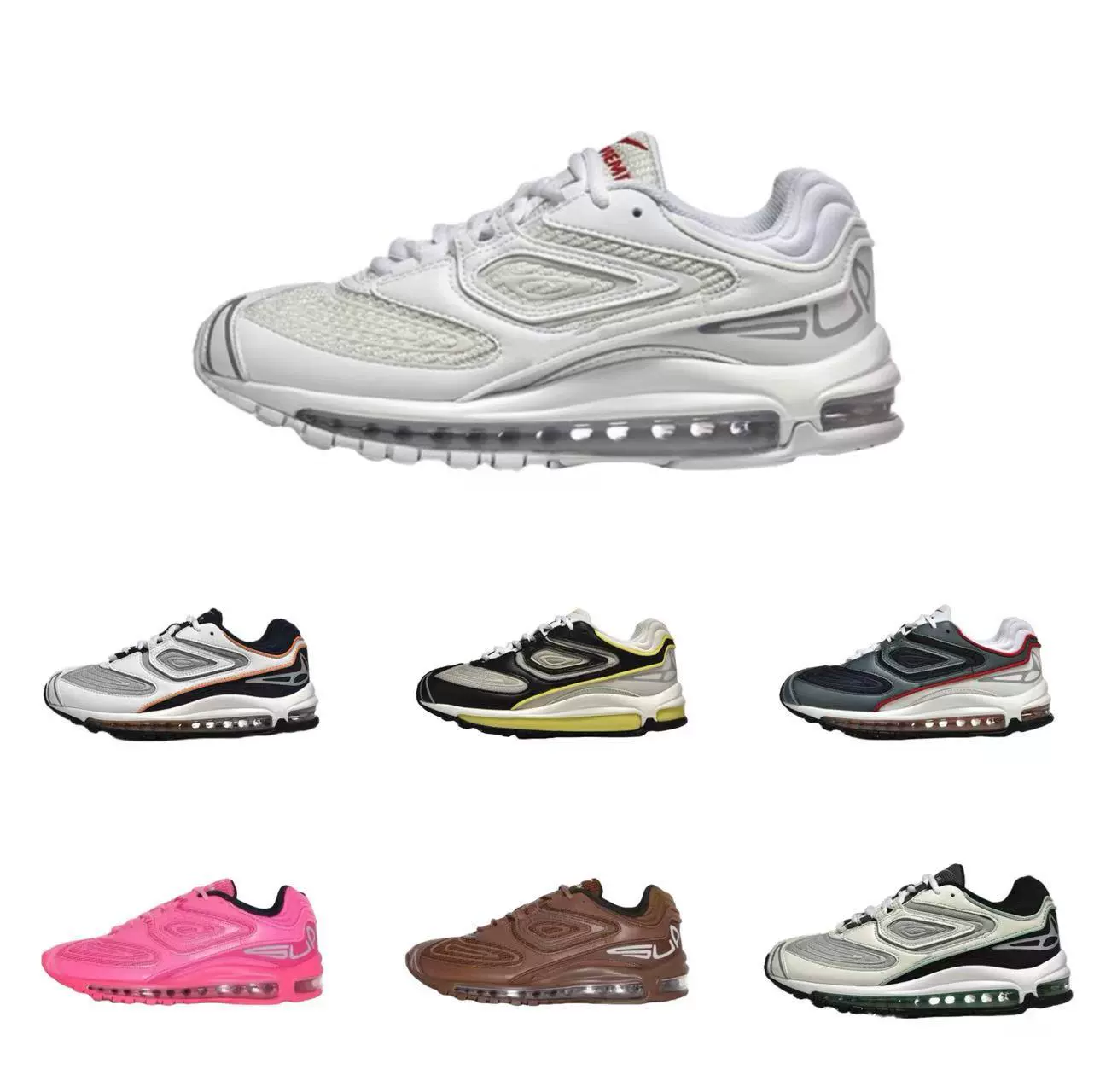 Putian Airmax Full-Length Air Cushion Running Shoes Autumn and Winter Breathable Thick-Soled Shock-Absorbing Men's and Women's Casual Sports Shoes