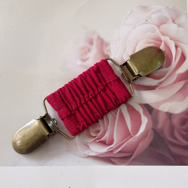 Amazon nuevo suéter clip plisado banda elástica cardigan clip vintage chal clip de moda clip fijo