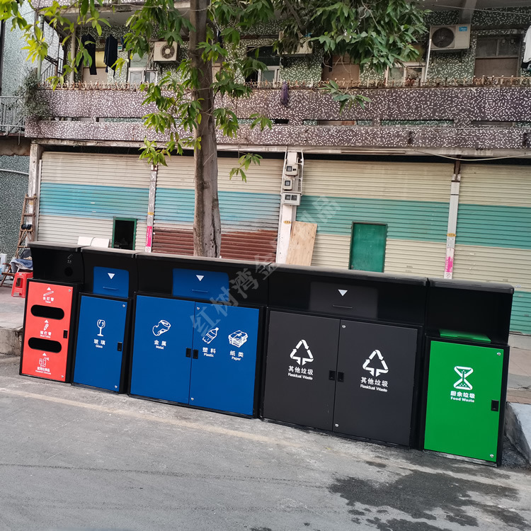 Shenzhen 4.0 Standard Garbage Classification Delivery Point Outdoor Centralized Classification Delivery Point Garbage Collection Container Shenzhen 4.0 Standard Garbage Classification Delivery Point Outdoor Centralized Classification Delivery Point Garbage Collection Container