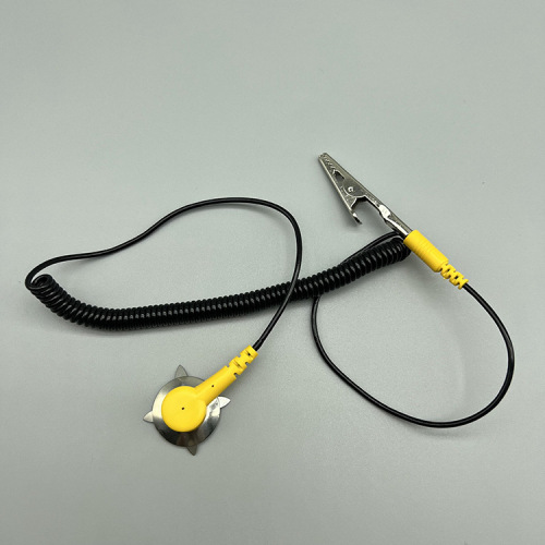 Supply anti-static double-headed crocodile clip 1.8-meter PVC grounding cord with star claw for anti-static workbench use