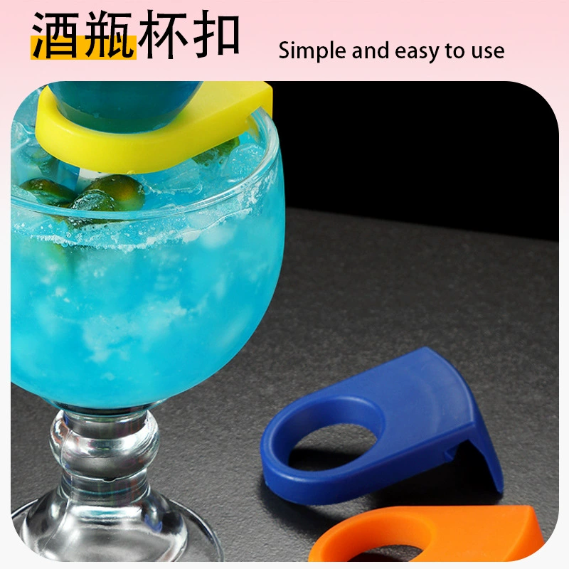 Новая пряжка для бармена, пряжка для пивного бокала, пряжка для бутылки вина, пластиковый зажим для бокала для вина оптом
