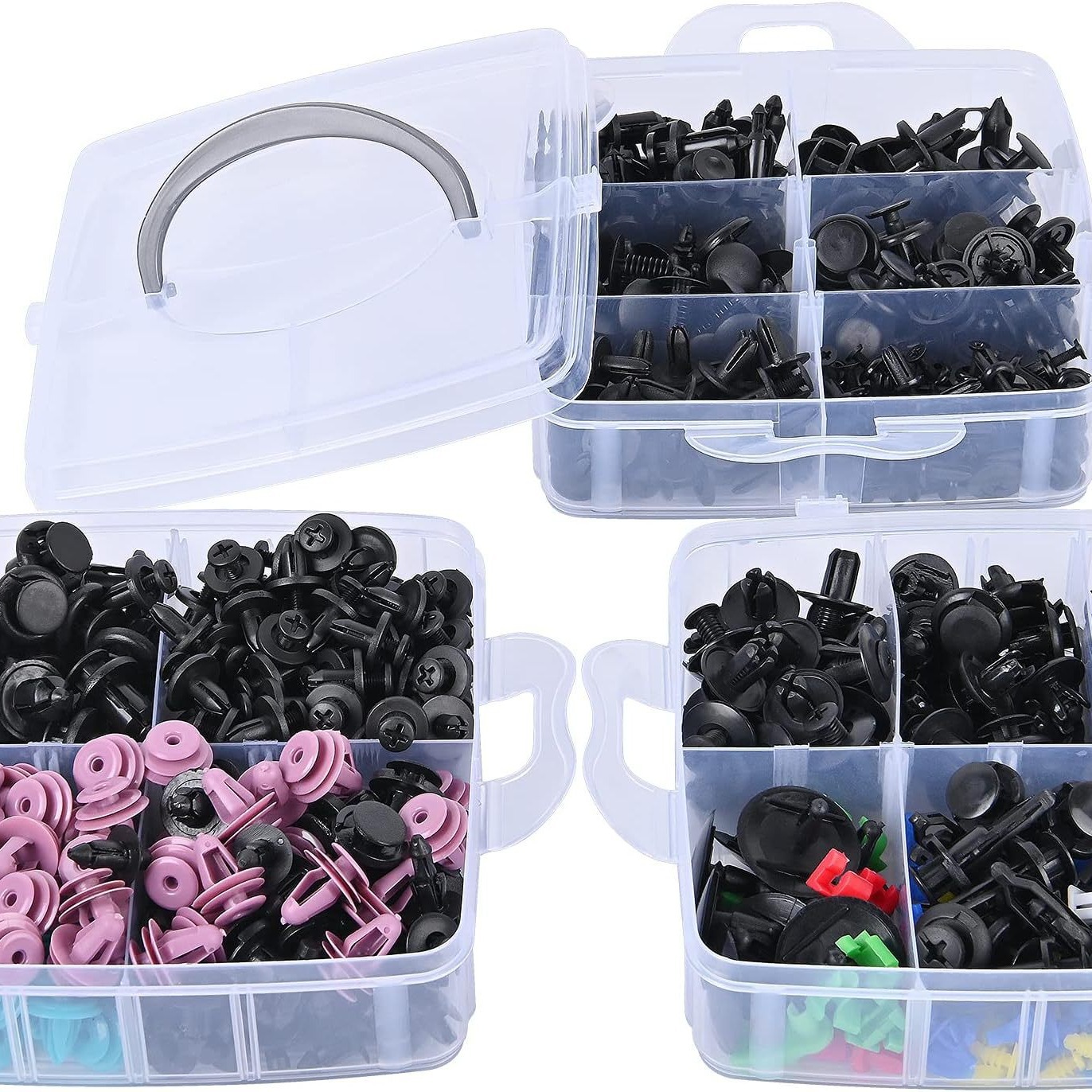 725 680 UNIDS en caja hebilla universal de parachoques del coche reparación tornillo remache sujetador accesorios traje