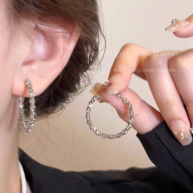 실버 깨진 실버 귀걸이