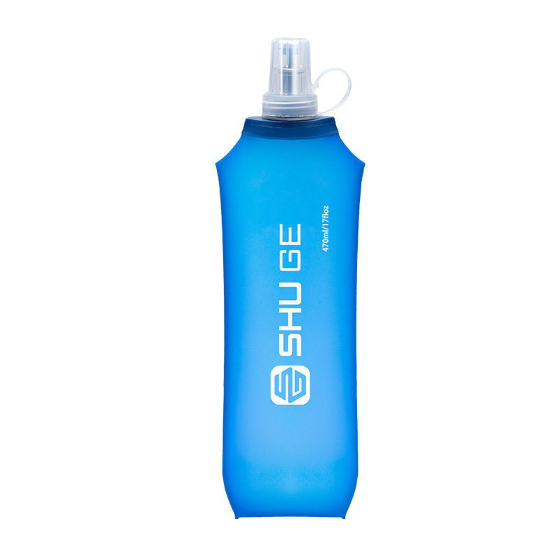 SHUGE deportivo hervidor de agua suave correr al aire libre silicona bolsa de agua plegable ciclismo maratón de carretera taza de agua conveniente