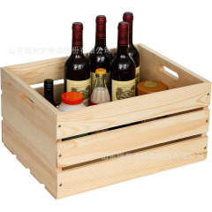 木製収納バスケット 卓上果物野菜収納バスケット 撮影用小道具 木製バスケット 無垢材CDレコード収納バスケット