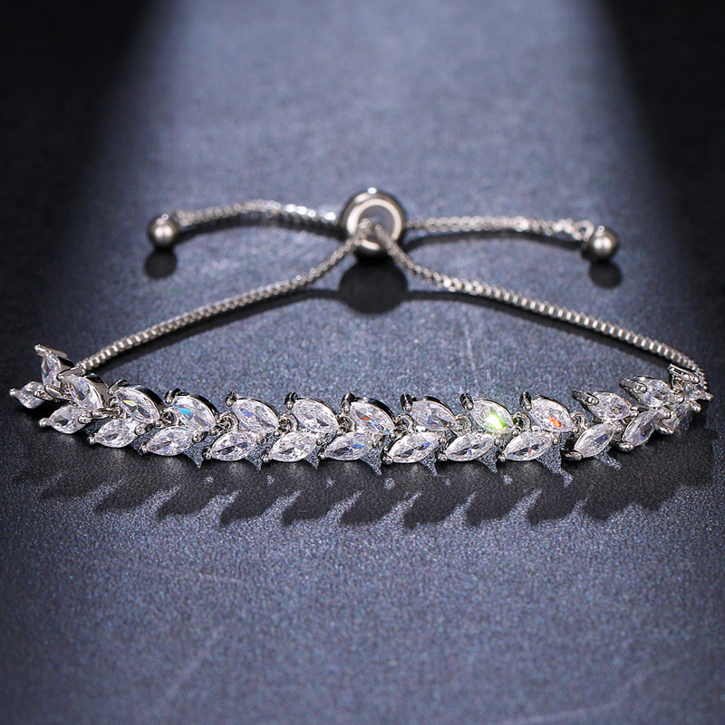 Cross-Border Hot-Selling European and American Popular Wheat Ear Bracelets, Personalized Adjustable Slider Bracelets, Party and Festival Accessories, Direct Sales