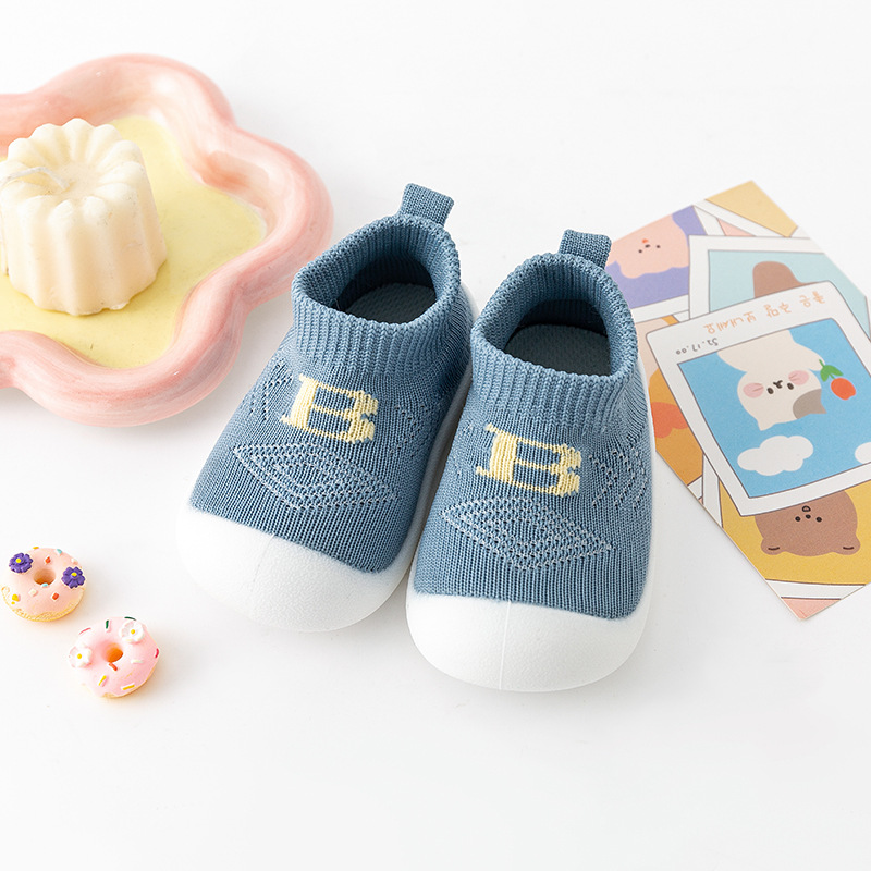 Primavera y otoño, zapatos para bebés, zapatos de calcetines de malla transpirables, zapatos para niños de 1 - 3 años, niños de mediana edad